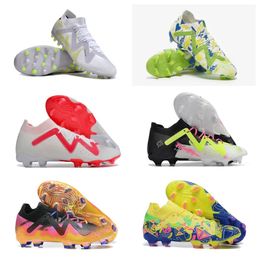 Skor Soccer Future Ultimate Brilliance FG MG Cleats Supercharged Blue Eclipse Pursuit Fast Yellow White Ultra Orange Creativity Team