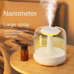 Humidifiers Humidifier Small Household Aroma Diffuser Two-in-One Mute Bedroom Large Capacity Fog Purifies Air Mini Night Light YQ230927