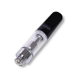 2024 Ceramic Coil Atomizers vape Cartridges 0.5ml 1.0ml Capacity White Black Colours 510 Thread Clear Glass Tank Carts Empty Vape Stainless Steel Vaper Free Shipping