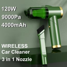 Vacuum Parts Accessories 9000Pa Folding Wireless Car Cleaner 4000mAh Rechargeable Handheld Mini Dust Removal Multipurpose Cleaning Tool 230926