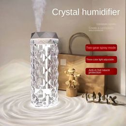 USB Crystal Humidifier with Aromatherapy and Air Purification for Bedroom and Desktop