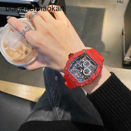 Richardmill Watches Richads Milles Non Mechanical Mens Top Ten Brands Student Trend Miller Red Devil Black Technology Tritium Gas Tcti