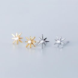 Stud Earrings MloveAcc 925 Sterling Silver Women Jewellery Fashion Cute Small Star Gift For School Girls Teens Lady