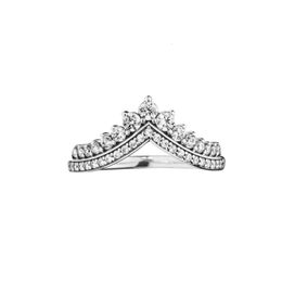 Ring Designer Women Pandorara Original Quality NEW Princess Ring Box For 925 Sterling Silver Princess Bone Rings Set CZ Diamond Women Wedding Gift RING