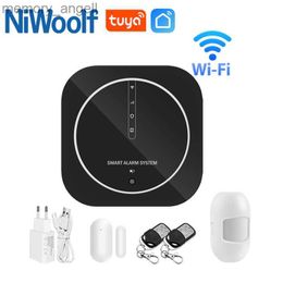 Alarm systems Wifi GSM Home Alarm System Black Burglar Security Alarm Host Tuya Smart APP Control Compatible Alexa YQ230927