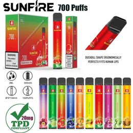 Original 700 Disposable Electronic Cig Pen 2% 0% 3% 5% Ecig 2ml 320mAh Battery TPD Certified Disposable Pen from Manufacturer Supply Authentic