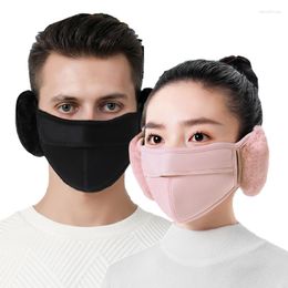 Bandanas Winter Warm Mask Outdoor Windproof Skiing Cycling Face Ear Protection Scarf Nose Open Breathable Cover Neck Warmer