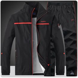 Men's Tracksuits Men's Fitted Exercise Tracksuit Set Full-Zip Jacket Casual Gym Jogging Athletic Workout Sweat Suits Outdoor Basketball Sportsuit 230927