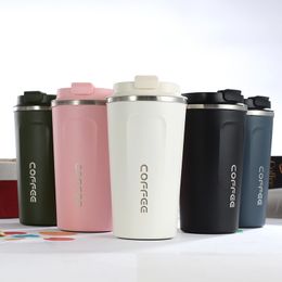 Mugs 380ml 510ml Stainless Steel Coffee Cup Portable Insulation Thermal Mug Office Termica Cafe Copo Travel Car Insulated Bottle 230927