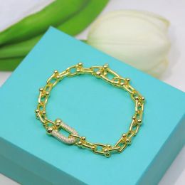 Trendy designer bracelet women lucky link charm bracelets fashion No fading fine designer jewelry elegant temperament versatile top-level very nice