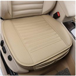Pillow Reathable Leather Bamboo Car Seat Cover Pad Mat Auto Chair Universal For Vehicle Protector