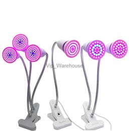 Grow Lights LED Grow Light with E27 Lamp Holder Clip-on Phyto Lamps 36/54/40/72LEDs for Indoor Plant Flowers Growth Growbox Greenhouse YQ230927