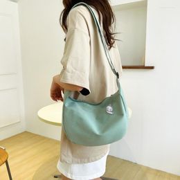 Evening Bags Harajuku Women Shoulder Solid Simple Multifunction Handbags Large Capacity For Crossbody Teens Fashion Purse