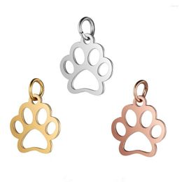 Pendant Necklaces DIY Stainless Steel Dog Charms For Necklace Jewellery Making Accessories 5pcs/lot