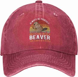 Ball Caps Funny Beavers Hat Always Be Yourself Unless You Can Be A Beavers Hat for Men Baseball Cap Adjustable Cap x0927