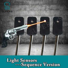 Alarm systems Superb real life escape room props shooting the light sensors in correct sequence to unlock to run from chamber room YQ230927