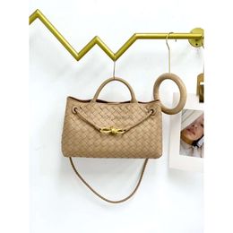 Bags Women's Bottg Bag Lady Purse 2024 Designer Leather Woven Handbag East/west Shoulder Cowhide Small Gold Backpack Andiamo Classic 2lu0