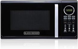 Microwave Oven 0.9-Cu. Ft. 900-Watt with Pull Handle, LED Lighting, Child Lock, White