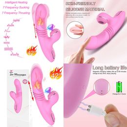 NXY Vibrators Clitoral Sucker Vagina Vibrator Heating Thrusting Sucking Vibrating Dildo Nipple Sex Toy for Adults 18 Women Masturbator Product 230809