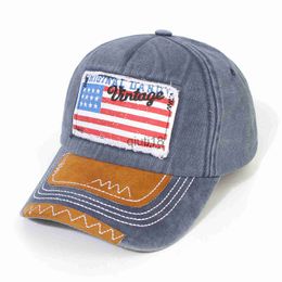 Ball Caps 2023 High Quality USA Flag Camouflage Baseball Cap For Men Snapback Hat Army American Flag Baseball Cap Bone Trucker Gorras x0927