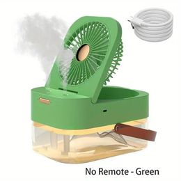 1pc, Portable Humidifier and Cooling Fan with Night Light - Large Capacity, 3 Speed Settings, Perfect for Bedroom and Summer Use