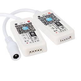 WiFi Mini RGB RGBW LED Controller DC12V With 24Key IR / 21Key RF Remote Control For RGB LED Strip Smart Phone APP Control 12 LL