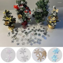 Christmas Decorations 300pcs Decoration Snowflake Confetti Year Snow Decor 2024 Xmas Tree Gifts Ornaments Party Supplies