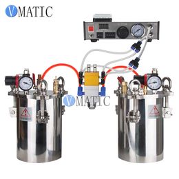 Free ShippingSemi Automatic Dispenser Valve Controller Epoxy Resin Ab Mixing Doming Liquid Glue Dispensing Machine Equipment