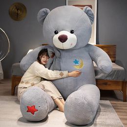 Plush Dolls 60-100cm Big Star Moon Teddy Bear Plush Toy Giant Stuffed Animals Birthday Valentines Day Gift Soft Pillow Dolls Grilfriend Girl 230927