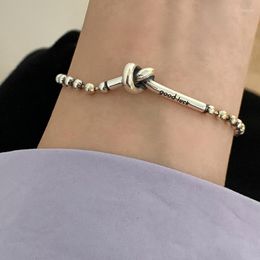 Link Bracelets Fashion Vintage Style Letter GOOD LUCK Charm Bracelet &Bangle For Women Girls Party Jewelry SL119