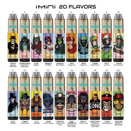 Original 2023 Hot Sales Imini 7000 Rechargeable E-Cigarette 8000 9000 10000 Puffs 15ml Ejuice Locking Distribution Wholesale RGB Light Display Disposable Vape Pod