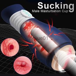 Masturbators Male Masturbator Automatic Sex Tooys for Men Adult 18 Sucking Sex Toys Real Pussy Pockets Vagina Masturbator for Men Sextoy x0926