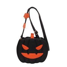 Funny Pumpkin Bun New Fashion Contrast Colour Personalised Creativity Trendy One Shoulder Women's Bag Chain Small Cartoon Skew Straddle Bag 230915