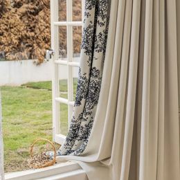 Curtain Spliced Curtains Living Room Bedroom Thermal Insulation Full Shading Modern Chenille American Style Thickened and Customised 230927