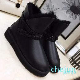 Classic tall Womens boots Boot Snow boots Winter boot leather