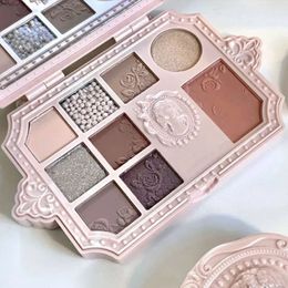 Eye Shadow Relief Rose Plate Earth Color Matte Repair Blush Highlight Powder Makeup Palette Colors 230927