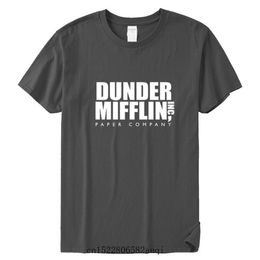 Men's DUNDER MIFFLIN PAPER INC office tv show Cotton T Shirts Summer T-shirt Unisex Clothes217Q