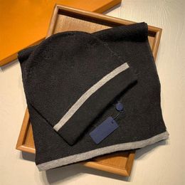 hat scarf set for men and women winter wool scarfs designer shawl cap beanie wrap scarves2132