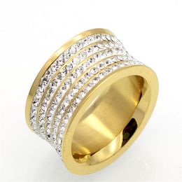 Full mud five-ring stick diamond ring Full diamond ring Men and women style couple ring282S