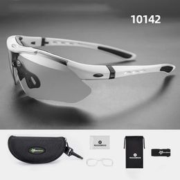 Outdoor Eyewear ROCKBROS Bicycle Glasses Polarized Bike Sports Sunglasses Pochromic Men Women UV400 MTB Road Bike Goggles Outdoor Eyewear 230927