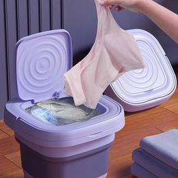 Other Home Storage Organisation 8L Foldable Washing Machine Portable Socks Underwear Retractable Models 3 Household Dry Spinning With Panti J3L2 230926