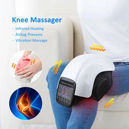 Leg Massagers Electric Heating Knee Pad Air Pressotherapy Massager Leg Joint Infrared Therapy Arthritis Pain Relief Knee Temperature Massage 230927