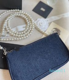 Bags Pearl Denim Designer Fashion 5a High-end Quality Cross-body Fashion Banquet Coin Purse