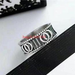 2023 New mens rings high quality Ring Width fashion brand vintage ring engraving couples ring wedding Jewellery gift love Rings bagu239u