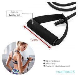 Handles Elastic Sports Bodybuild Home Gym Workouts Muscle Training Rubber Tube Band