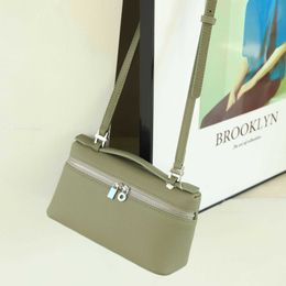 Designer Evening Bag Cosmetic Bags New Light Luxury Niche Design Top Layer Cowhide Leather Women's Bag Portable Box Bag Trendy Crossbody Lunch Box Bag