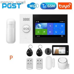 Alarm systems PGST 2G PG107 4.3 inch Security Alarm Wifi GSM Alarm System for Home burglar Support Tuya APP Call/SMS Remote Control YQ230927