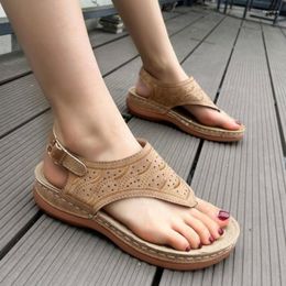 Sandals Women's Wedge 2023 Summer Open Toe Non-slip Thong For Women Plus Size Outdoor Casual Shoes Ladies Flip Flops