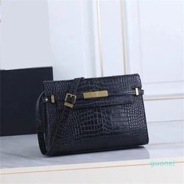 Designer - Ladies Handbags Fashion Bags Famous Messenger Shoulder Solid Crocodile Print Leather Wallets