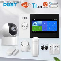 Alarm systems PGST PG-107 Tuya Wireless Home WIFI GSM Home Security With Motion Detector Sensor Burglar Alarm System APP Control Support Alexa YQ230927